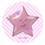 Pink Super Star Sticker