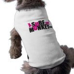 Pink  - Surf Munkey billboard design Doggie Tshirt
