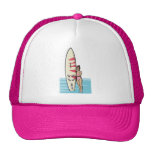 Pink Surfer Girl Trucker Hat