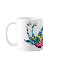 pink swallows mugs by thecuteinstitute pink swallows mugs