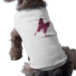 Pink Swallowtail Butterfly Dog Shirt