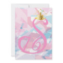 Pink Swan Sweet Sixteen Coronation-Customize invitations