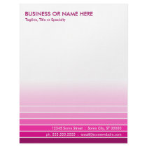 pink swatch letterhead design