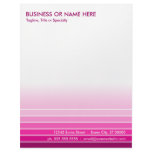pink swatch letterhead design