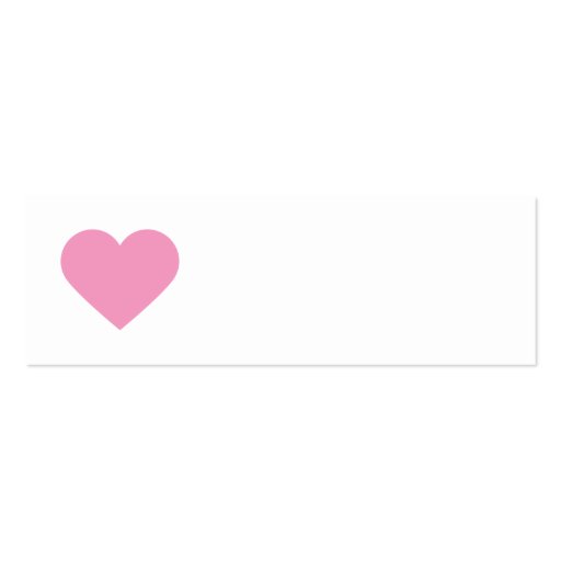 Pink Sweet Heart & Chevron Gift Tags Business Card