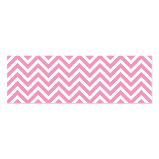 Pink Sweet Heart & Chevron Gift Tags Business Card (back side)