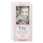 Pink Sweet Shop Lollipop Birthday Party Invitation Customized Photo Card