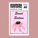 Pink Sweet Sixteen postage
