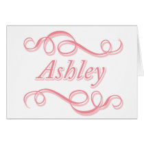 Pink Swirl Ashley Cards