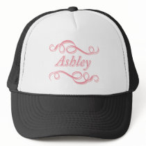 Pink Swirl Ashley Trucker Hat
