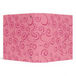 Pink Swirl binders