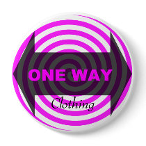 Pink Swirl Button