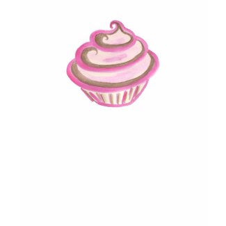 Pink Swirl Cupcake T-Shirt shirt