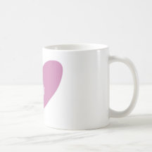 Pink Swirl Heart Mug