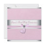 Pink Swirl Heart Pink Cross First Communion Invitation Pink Swirl Heart Pink Cross First Communion Invitation