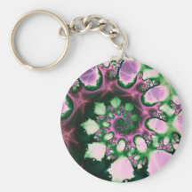 Pink Swirl Keychains