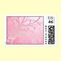 Pink Swirl postage