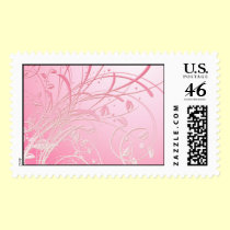 Pink Swirl postage