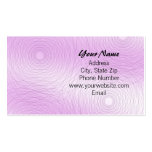 Pink Swirls Business Card