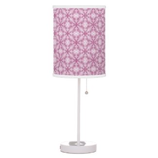 Pink Swirls Table Lamp