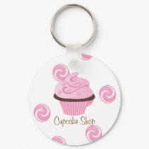 Pink Swirly Cake keychains by candystore Pink Swirly Cake keychains