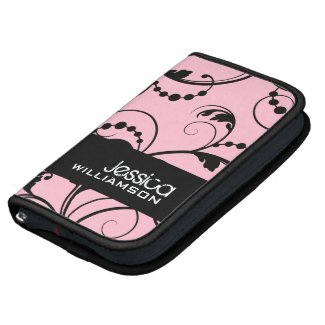 Pink Swirly Smartphone Rickshaw Folio Planners