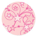 Pink Swirly Works stickers