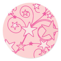Pink Swirly Works stickers by trennea Pink Swirly Works stickers
