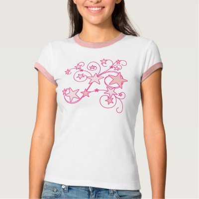 Pink Swirly Works Shirt by trennea