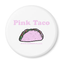 Pink Taco magnets by itsokinla Pink Taco magnets
