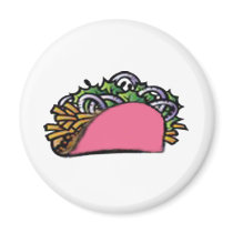 Pink Taco Magnet