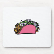 Pink Taco Mouse Pads