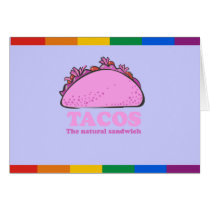 PINK TACOS GREETING CARD