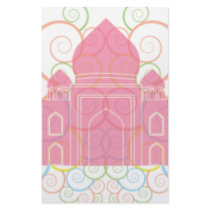 Pink Taj Mahal stationery