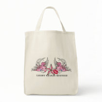 Pink Tattoo Bird Merchandise bags