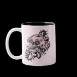 Pink Tattoo Skull mugs
