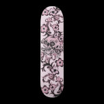 Pink Tattoo Skull skateboards