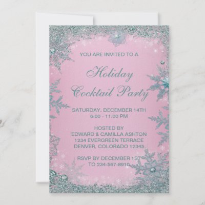 Winter wedding invitations Teal blue winter wedding invitations