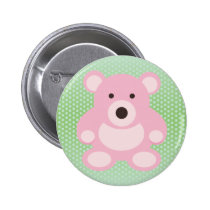 Pink Teddy Bear buttons