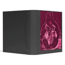 Pink Teddy Bear Vinyl Binders