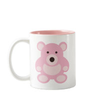 Pink Teddy Bear mugs by waltersroom Pink Teddy Bear mugs