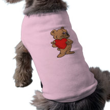 Pink Teddy Bear Pet Tee