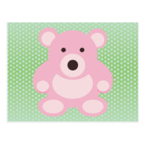 Pink Teddy Bear postcards