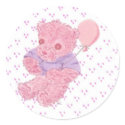 Pink Teddy Bear stickers