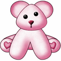 Pink Teddy Bear Wall Sculpture photo sculptures