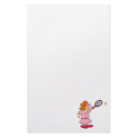 Pink tennis Lady Stationery Design