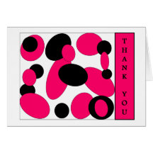 pink thank u greeting cards
