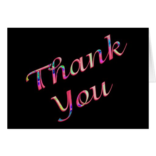 pink Thank You Cards