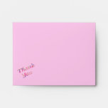 pink Thank You envelopes
