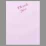 pink Thank You Flyers